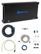 Rockville dB25 2800 Watt 700w RMS 2 Channel Car Amplifier+Memphis Audio Amp Kit Sale