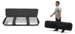 Rockville 76 Key Padded Slim Durable Keyboard Gig Bag Case For KORG KROME EX-73 Fashion