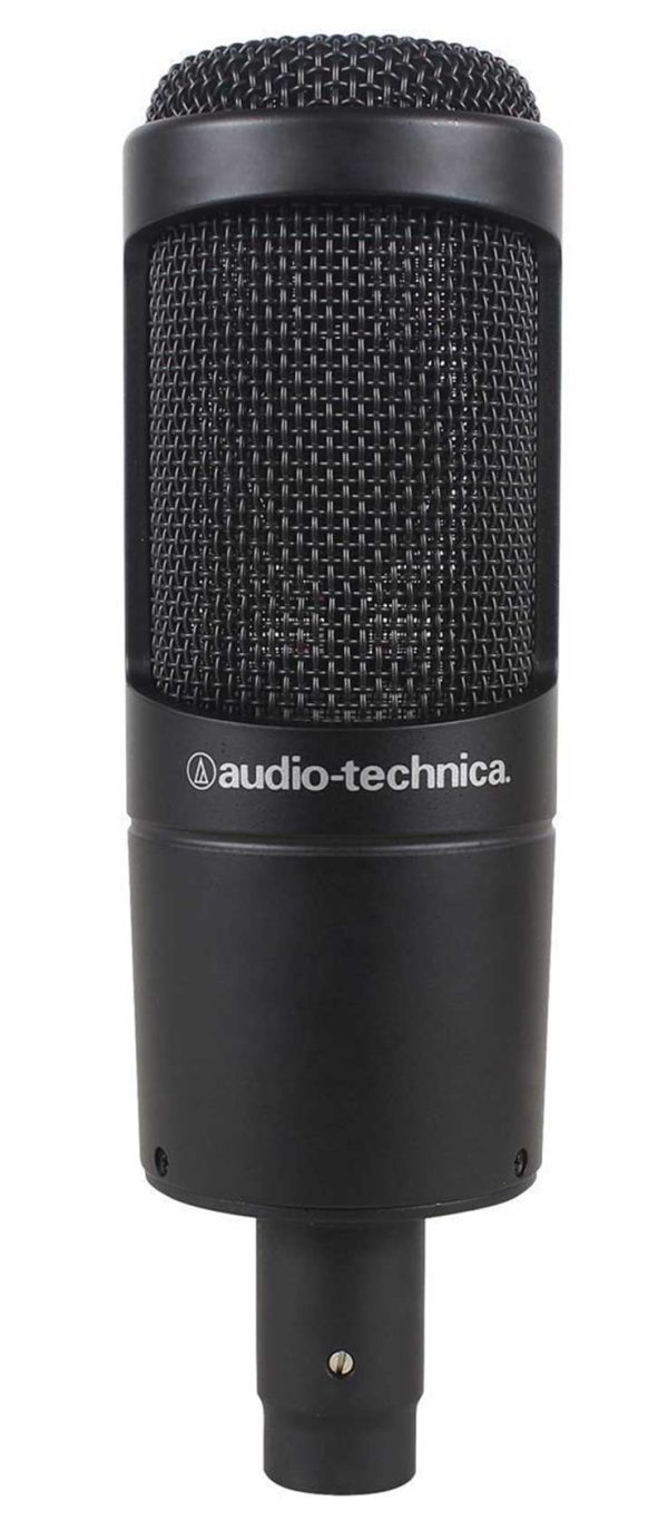 Audio Technica AT2035 Cardioid Condenser Studio Microphone Mic + Blue XLR Cable Online now