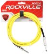 6 Rockville 10   1 4  TS to 1 4   TS Guitar Instrument Cable (6 Colors) Cheap