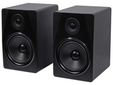 Rockville APM8B 8  2-Way 500W Active Powered USB Studio Monitor Speakers Pair Discount