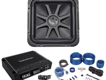 Kicker L7S124 12  Solo Baric L7S Car Subwoofer+Rockford Fosgate Amplifier+Wires For Cheap