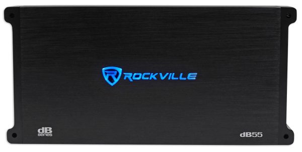 Rockville dB55 4000w Peak 980w RMS 5 Channel Car Amplifier+Memphis Amp Kit Fashion