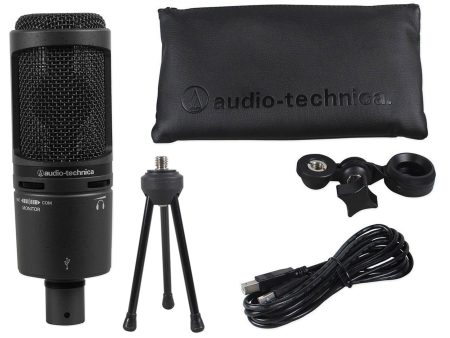 Audio Technica AT2020USB+ PLUS USB Recording Mic w Headphone Output +Mix Control For Sale