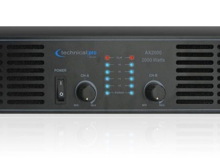 Technical Pro AX2000 2-Channel 2000 Watt Professional Power Amplifier Rackmount Sale