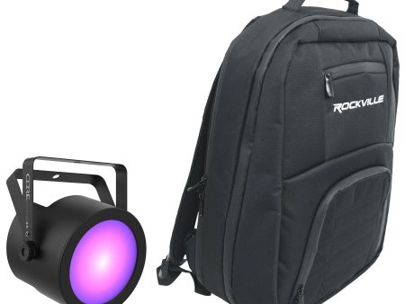 Chauvet DJ COREpar UV 120 ILS UV COB LED D-Fi USB DMX Par Wash Light+Backpack Fashion