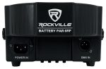 Rockville BATTERY PAR 6RF Rechargeable RGBWA+UV Wireless DMX LED Light+RF Remote Sale