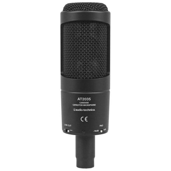 Audio Technica AT2035 Side Address Cardioid Condenser Studio Microphone Mic+Case Cheap