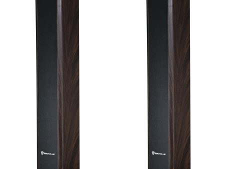 (2) Rockville 28  Wood Studio Monitor Speaker Stands For ADAM Audio A7X For Sale