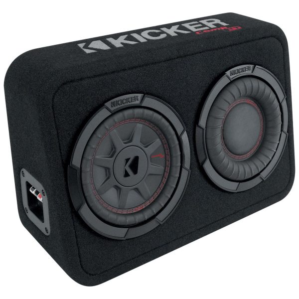 KICKER 48TCWRT672 CompRT 6.75  300w Slim Car Subwoofer+Sub Enclosure COMPRT12 Fashion