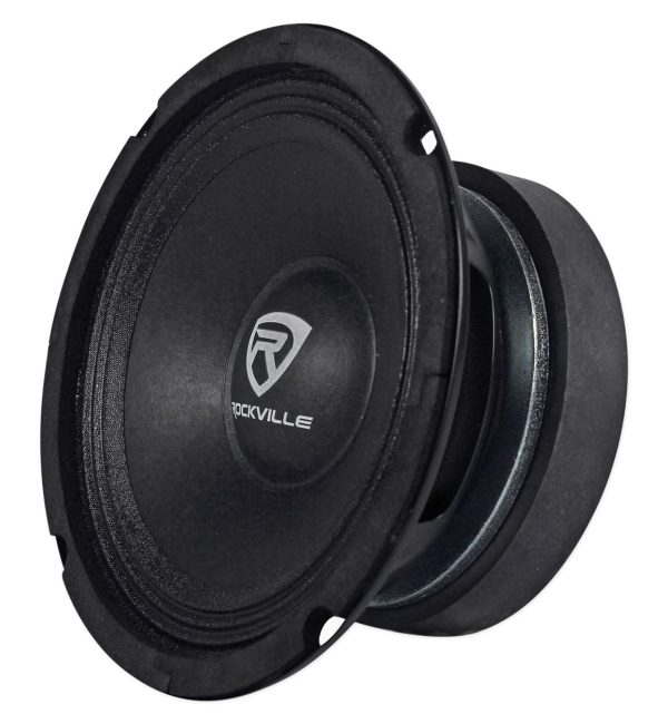 Rockville RM64PRO 6.5  4 Ohm Mid-Bass Midrange Car Speaker, 105dB 200w Online