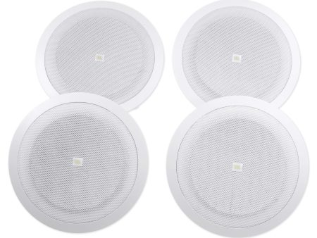 (4) JBL 8128 8  Full Range Commercial 70V 100V 6w Ceiling Speakers 4 Restaurant Cheap