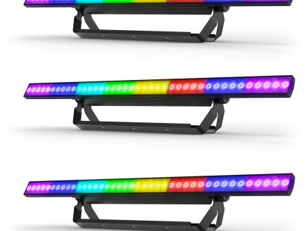 (3) Chauvet DJ COLORSTRIP PIX ILS LED DMX Light Bar Strips w  Eye-Candy FX For Sale