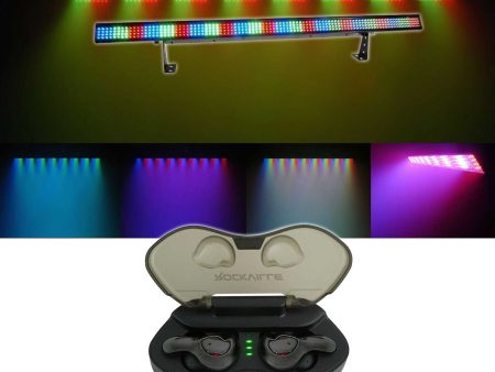 Chauvet COLORSTRIP 4 Channel DMX LED DJ Light Bar Effect Color Strip+Cyberbuds Sale