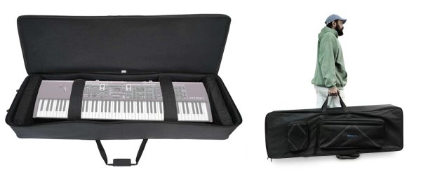 Rockville 88 Key Padded Durable Keyboard Gig Bag Case For Nord Stage Stage 3 Hot on Sale