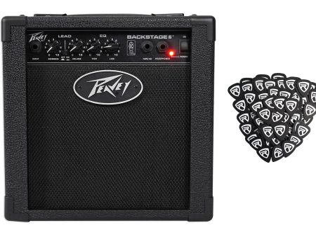 Peavey Backstage 10w Combo Guitar Amplifier+2 Switchable Channels + Guitar Picks For Discount