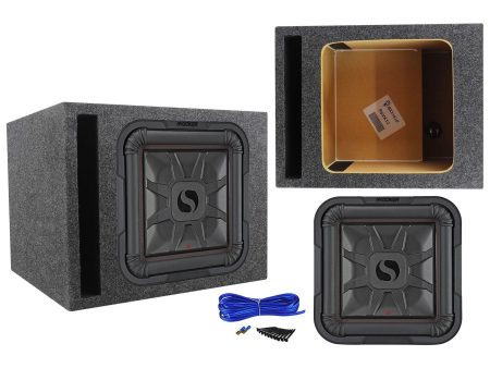 KICKER 46L7T122 12  1200 Watt L7T Subwoofer Solo-Baric Sub+Vented Sub Enclosure For Sale