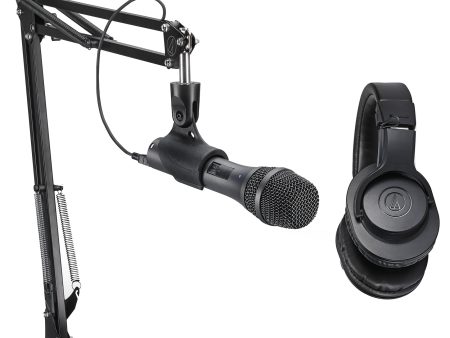 Audio Technica AT2005USBPK Studio Recording Kit-USB Microphone+Headphones+Boom Supply