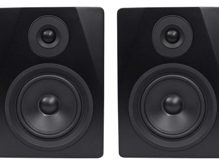 Pair Rockville APM5B 5.25  250 Watt Active Powered USB Studio Monitor Speakers Cheap