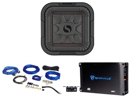 KICKER 46L7T84 8  700w L7T Car Subwoofer Solo-Baric Sub+Mono Amplifier+Amp Kit on Sale