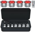 Chauvet DJ CoDot ILS 4-pack LED Illuminators Wash Up-Lights+Case+RFC Remote For Discount