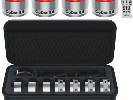 Chauvet DJ CoDot ILS 4-pack LED Illuminators Wash Up-Lights+Case+RFC Remote For Discount