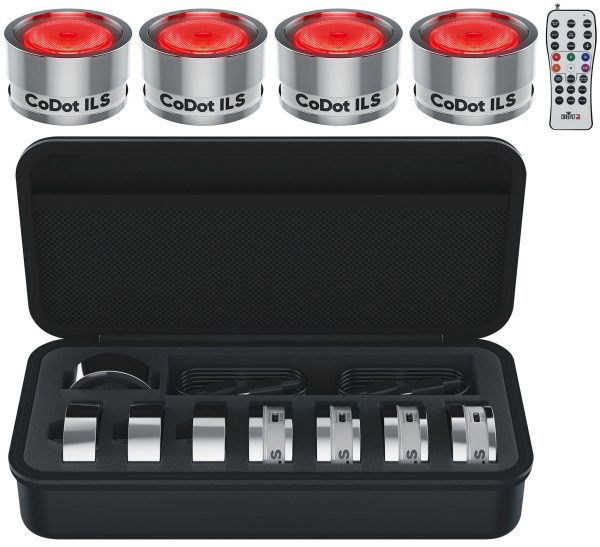 Chauvet DJ CoDot ILS 4-pack LED Illuminators Wash Up-Lights+Case+RFC Remote For Discount