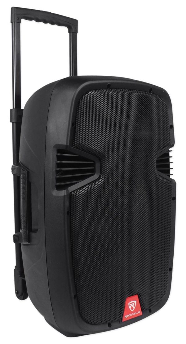 Rockville RAM12BT 12  Rechargable Powered 600W PA Speaker, 2 Mics, Bluetooth Supply