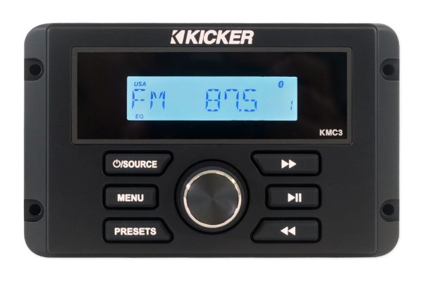 KICKER KMC3 Marine Digital Media Receiver w Bluetooth+2) Black JBL 6.5  Speakers Cheap