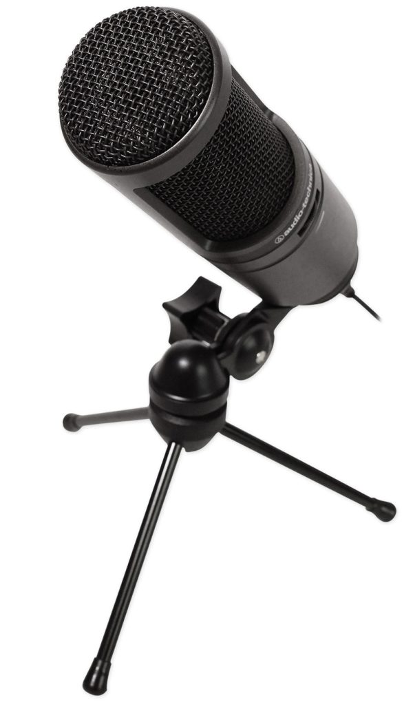 Audio Technica AT2020USBi Condenser USB Recording Studio Microphone+(2) Monitors Discount