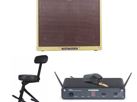 Peavey Classic 50 410 2-Ch 4x10 Tube Guitar Amplifier+Plug In Transmitter+Throne Sale