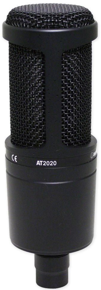 Audio Technica AT2020 Studio Recording Microphone-Cardioid Condenser Mic+Earbuds Online Sale