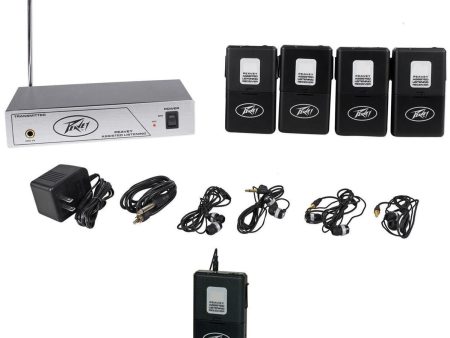 Peavey ALS72.1 Assisted Listening System with (5) Total Receivers ALS 72.1 Mhz For Discount