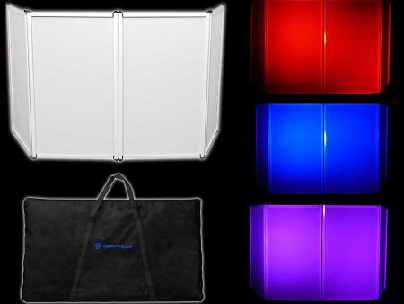 Rockville RFAAW DJ Event Facade Light Weight Metal Frame Booth+Travel Bag+Scrim Cheap