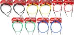 10 Rockville 3   1 4  TS - 1 4   TS Guitar Instrument Cable (5 Colorsx2 of each) Discount