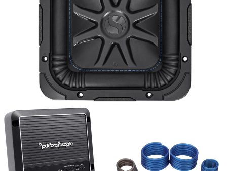 Kicker 44L7S8-4 L7S84 8  900w SoloBaric L7S Subwoofer+Rockford Amplifier+Amp Kit For Cheap