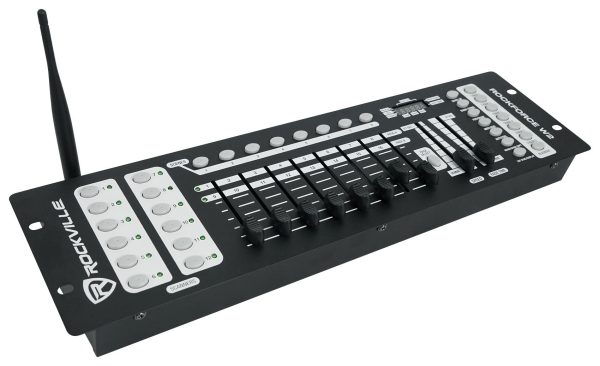 Rockville 4 PACK MINI IR4 Black DJ Party Wash Lights+App+Wireless DMX Controller on Sale