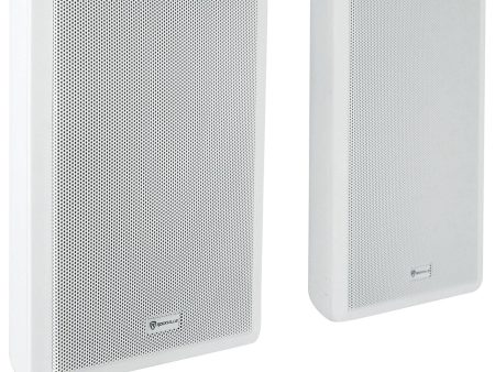 JBL CSA 140Z Commercial 70v Amplifier+(2) White 5.25  Slim Wall Mount Speakers For Sale