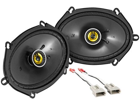 Front Kicker 6x8  Factory Speaker Replacement Kit For 1995-2003 Ford Windstar Online Hot Sale