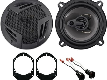 Rockville 5.25 Inch Front Factory Speaker Replacement Kit For 99-02 Ford Expedition Supply