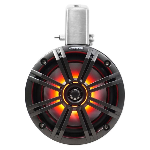 Pair KICKER 45KMTC65 6.5  390w Marine Wakeboard LED Tower Speakers+MTX Amplifier Fashion