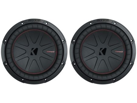 (2) Kicker 48CWR102 COMPR10 10  1600 Watt Car Stereo Subwoofers Subs CWR10-2 For Sale