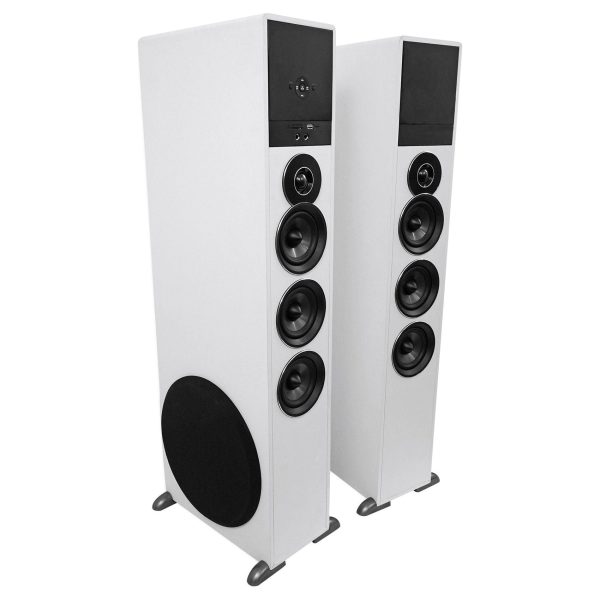 Tower Speaker Home Theater System w Sub For Insignia 50  LED Television TV-White on Sale