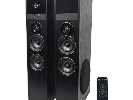 Tower Speaker Home Theater System+8  Sub For Insignia 50  Television TV-Black Fashion