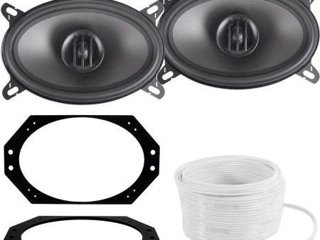 MTX Thunder 4x6  Front Speaker Replacement Kit For Jeep Wrangler TJ 2002-2006 Hot on Sale