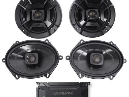 ALPINE KTA-30FW 600 Watt 4-Channel Amplifier Amp+Polk Audio 6.5 +5x7  Speakers Online Hot Sale