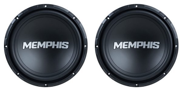 (2) Memphis Audio SRX1244V 12  300 Watt RMS SR Subwoofers DVC 4 Ohm Car Subs Online