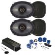 4 Kicker 47KSC6904 KSC690 6X9  Car Speakers+4-Channel Smart Amplifier EQ+Amp Kit Online Sale