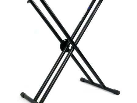 Rockville Double X Braced Keyboard Stand w Push Button Lock For Casio CT-X5000 Hot on Sale