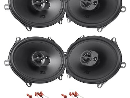 MTX Front+Rear Factory Speaker Replacement Kit For 2005-2006 Ford Mustang Hot on Sale